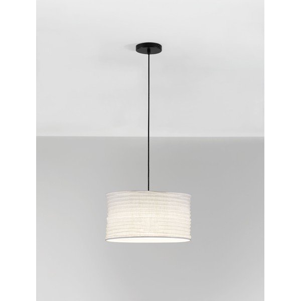 Balta lina piekaramā lampa ø 38 cm Linnet – Nova Luce-image-2