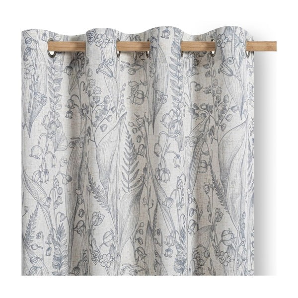 Gaiši pelēks aizkars 135x250 cm Selvetia – Restilo