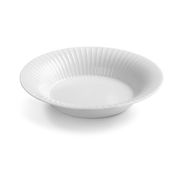 Balts porcelāna dziļais šķīvis Kähler Design Hammershoi, ⌀ 21 cm