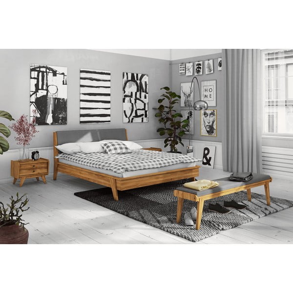 Ozolkoka divguļamā gulta 200x200 cm Retro 1 – The Beds-image-4