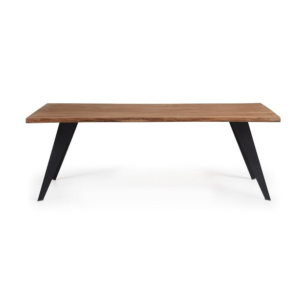 Ēdamgalds ar ozolkoka imitācijas galda virsmu 100x180 cm Koda – Kave Home