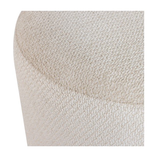 Bēšs pufs no buklē auduma Islen – WOOOD-image-4