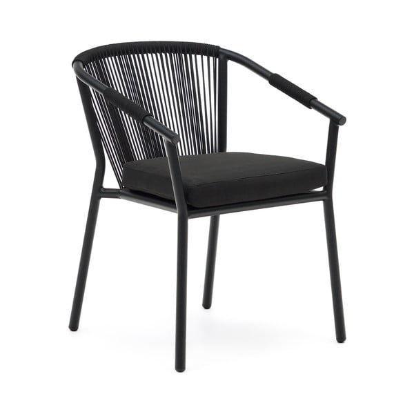 Melns metāla dārza krēsls Xelida – Kave Home