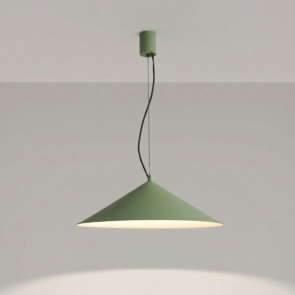 Haki metāla LED piekaramā lampa ø 50 cm FINT – Thoro-image-2