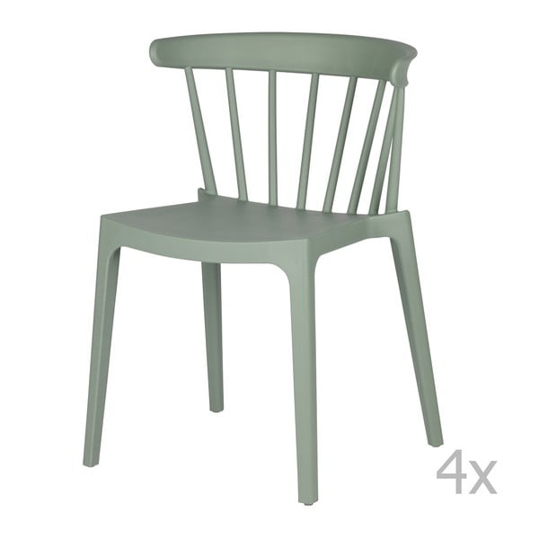 4 zaļo krēslu komplekts De Eekhoorn Daan