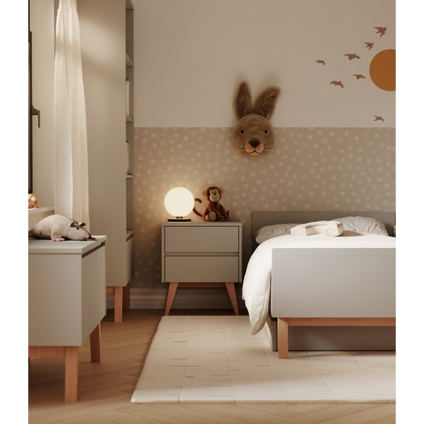 Pelēks bērnu naktsskapītis Swing – Pinio-image-1