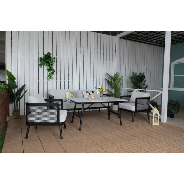 Pelēks metāla dārza atpūtas krēsls Edinburgh Duo – Rojaplast-image-3