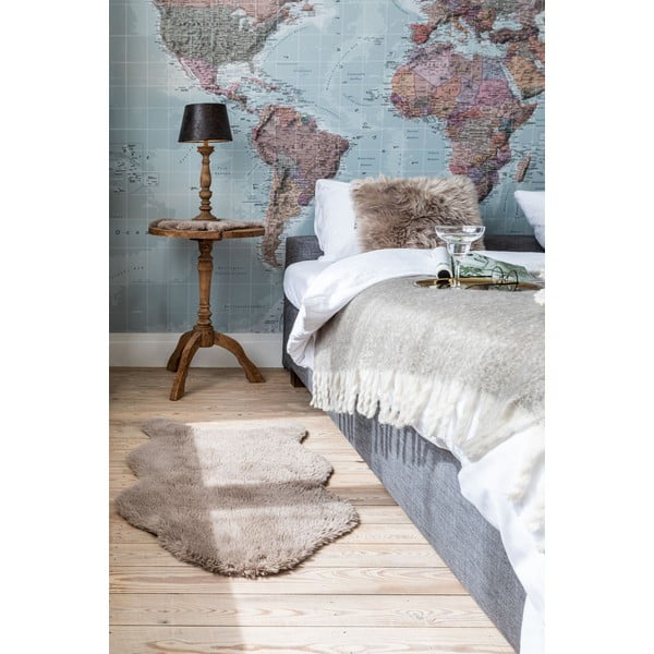 Bēša mākslīgā kažokāda Tiseco Home Studio Sheepskin, 80 x 150 cm-image-1