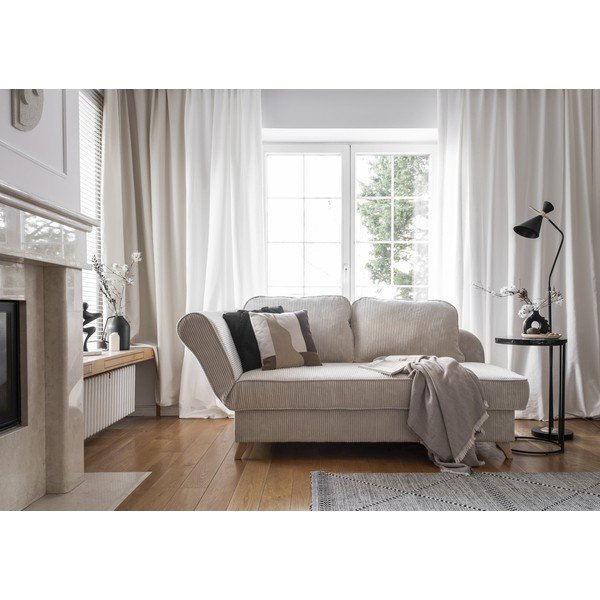 Bēšs velveta zvilnis (ar kreiso stūri) Chic Charlotte – Miuform-image-2