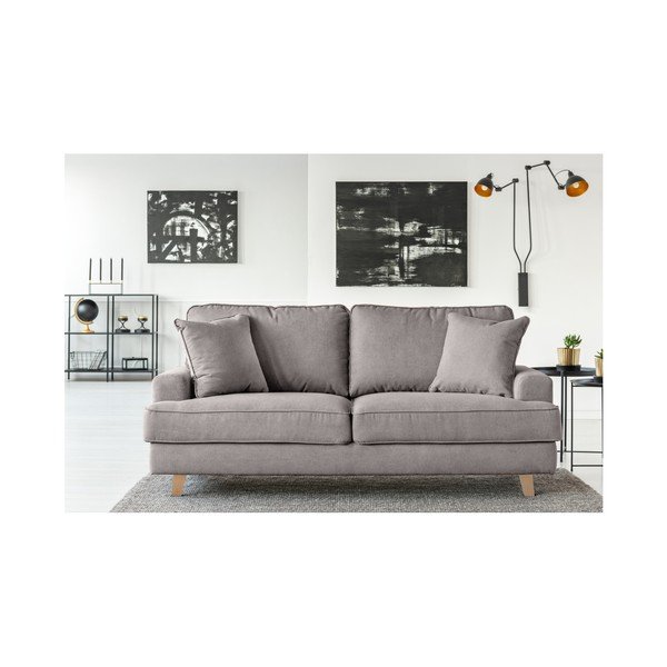 Pelēks dīvāns trīs personām Cosmopolitan design Madrid-image-3