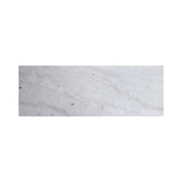 Balts marmora konsoles galds ar hromētu pamatni RGE Accent, platums 100 cm-image-1