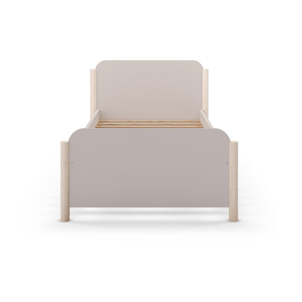 Krēmkrāsas priedes masīvkoka bērnu gulta 90x190 cm Enola – Marckeric-image-4