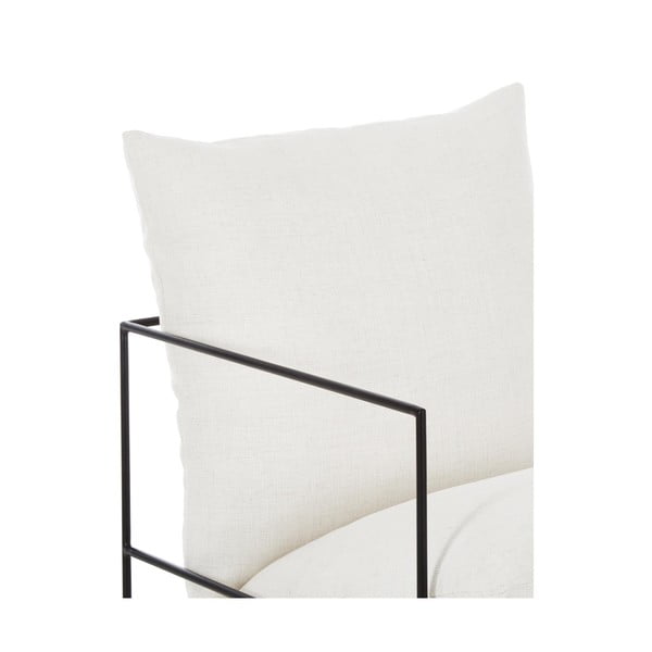 Balts krēsls ar metāla rāmi Wayne – Westwing Collection-image-4