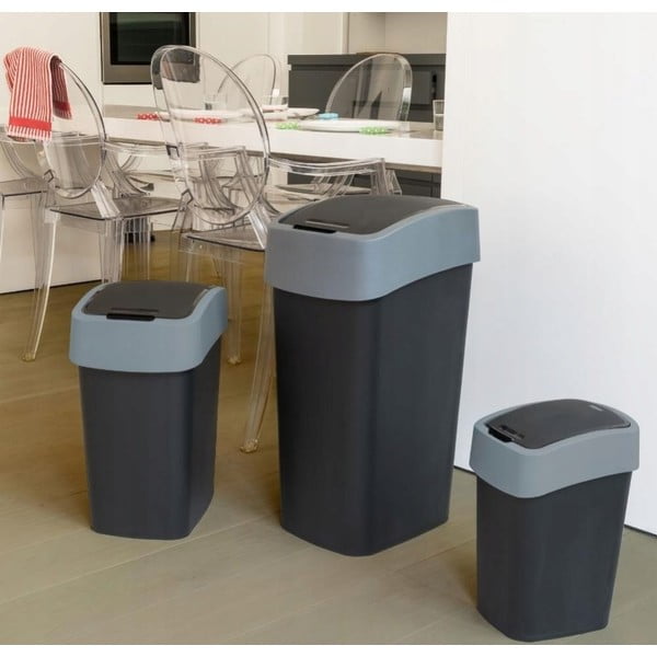 Melna atkritumu tvertne Curver Pacific, 45 l-image-1