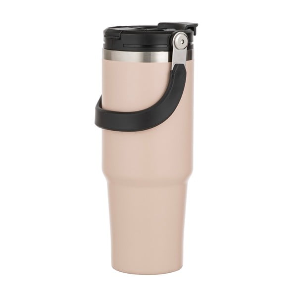 Bēša nerūsējošā tērauda pudele ceļojumiem 1 l Eco – Ladelle