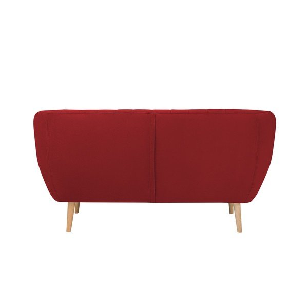 Sarkans samta dīvāns Mazzini Sofas Sardaigne, 158 cm-image-4