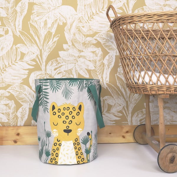 Uzglabāšanas grozs no auduma Nattiot Soren, ø 30 cm-image-1