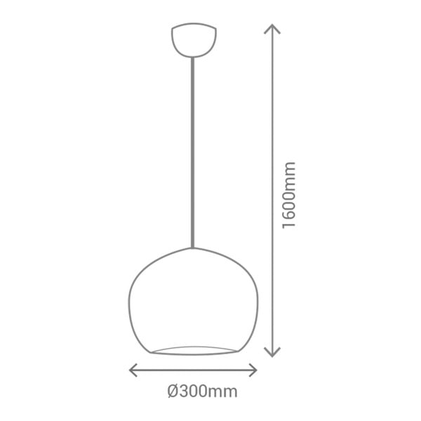 Melna piekaramā lampa SULION Carol-image-1