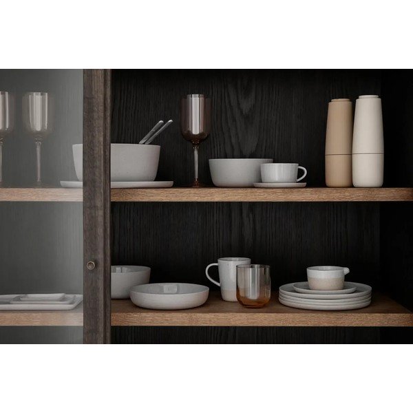 Gaiši pelēks servēšanas keramikas šķīvis Sablo L – Blomus-image-2