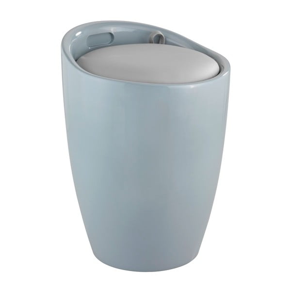 Pelēks veļas grozs un taburete divi vienā Wenko Candy Look, 20 l-image-1