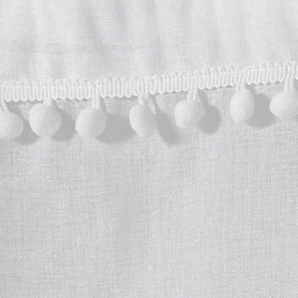 Balti dienas aizkari (2 gab.) 60x90 cm Poupette – douceur d'intérieur-image-1