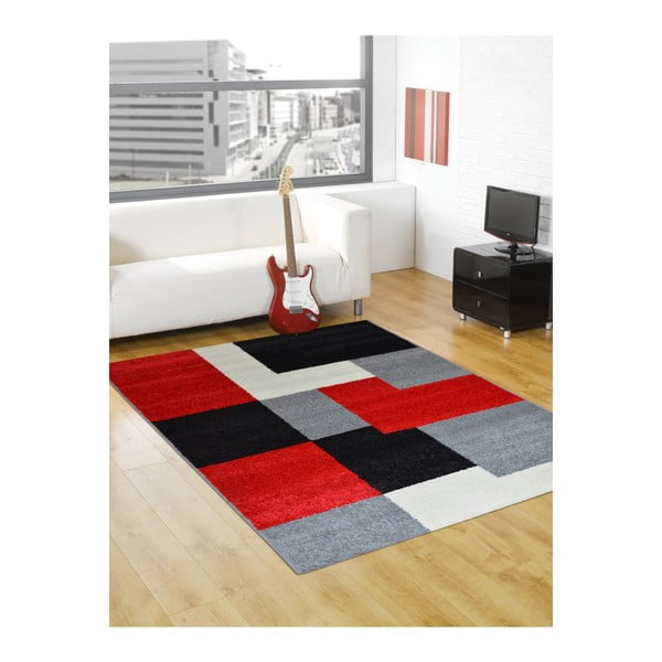 Paklājs Flair paklāji Carré Red, 200x285 cm