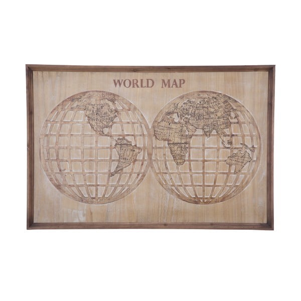 Sienas rotājums Mauro Ferretti Pasaules karte, 120 x 80 cm