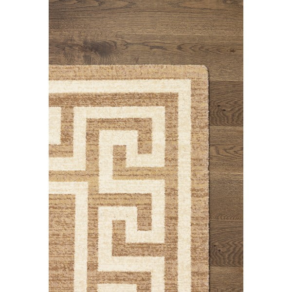 Gaiši brūns vilnas paklājs 133x180 cm Cesar – Agnella-image-3