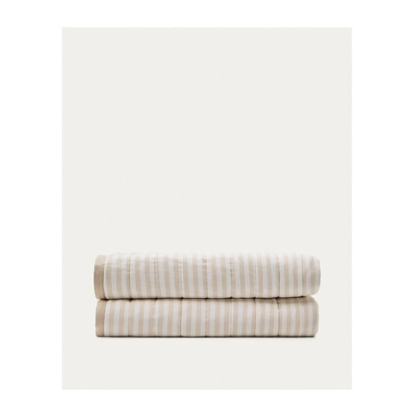 Bēšs stepēts gultas pārklājs no organiskās kokvilnas  180x240 cm Sini – Kave Home-image-2