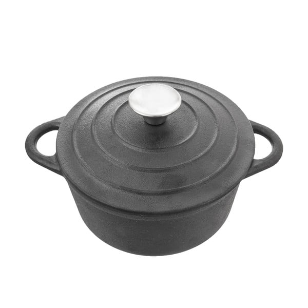 Čuguna katls ar vāku piemērots indukcijas plītij 4 l LITINA – Orion