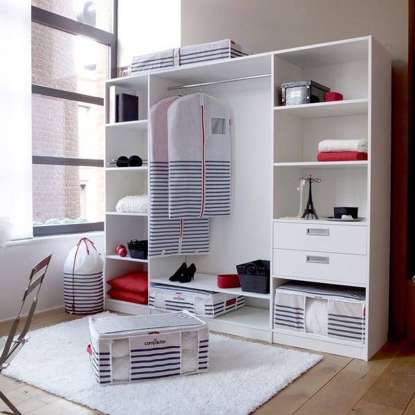 Vakuuma uzglabāšanas kaste Compactor Medium Mariniere 3D Vacuum Bag, 125 l-image-1