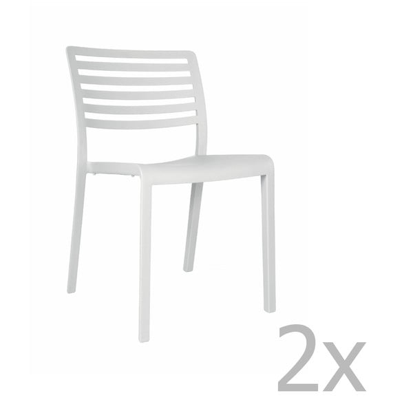 2 baltu dārza krēslu komplekts Resol Lama