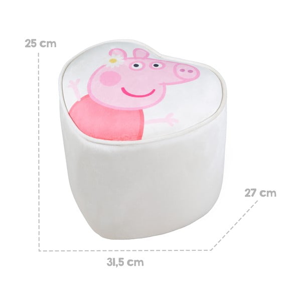 Balts samta bērnu pufs Peppa Pig – Roba-image-3