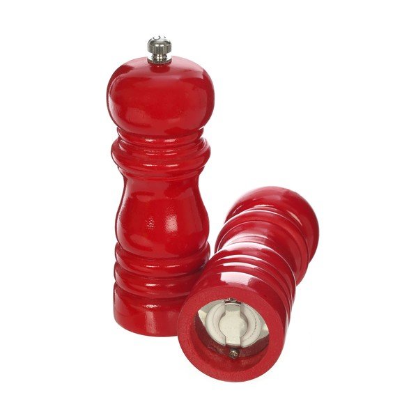 2 koka piparu un sāls trauciņu komplekts sarkanā krāsā Premier Housewares-image-2