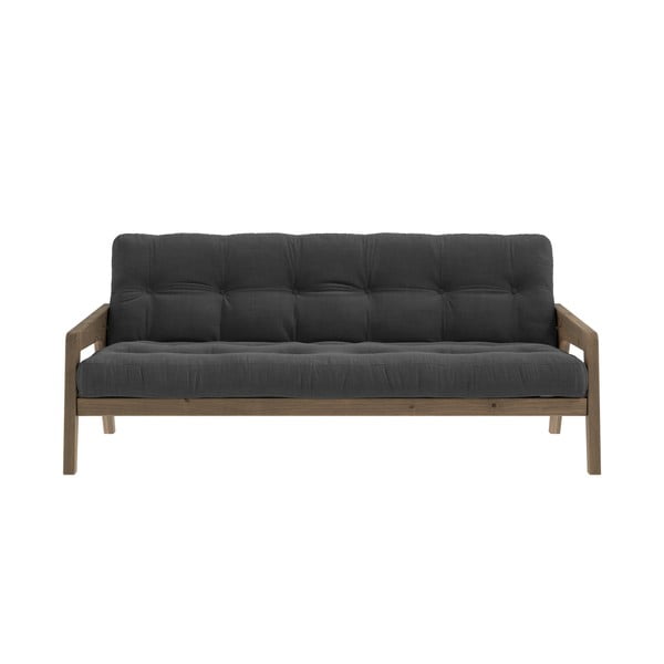 Pelēks velveta dīvāns 204 cm Grab – Karup Design
