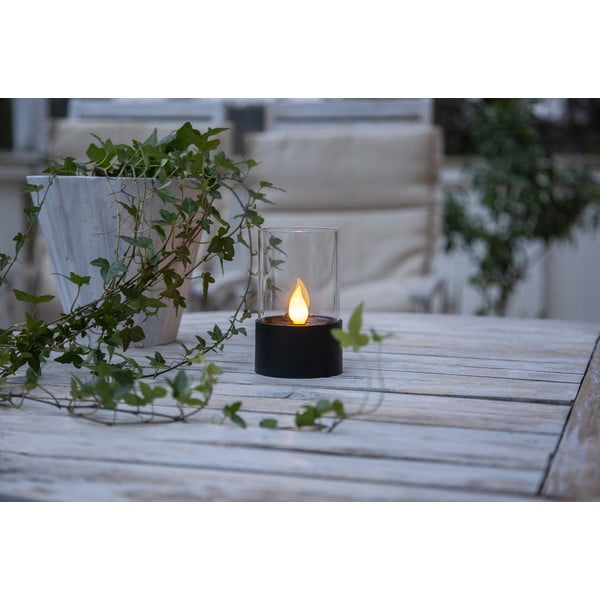 Melns āra LED gaismas dekors Star Trading Puloun, augstums 13,5 cm-image-3