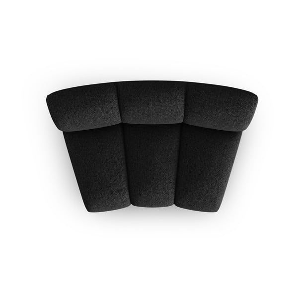 Melns/antracīta pelēks modulārais dīvāns (vidējā moduļa) Lupine – Micadoni Home-image-2