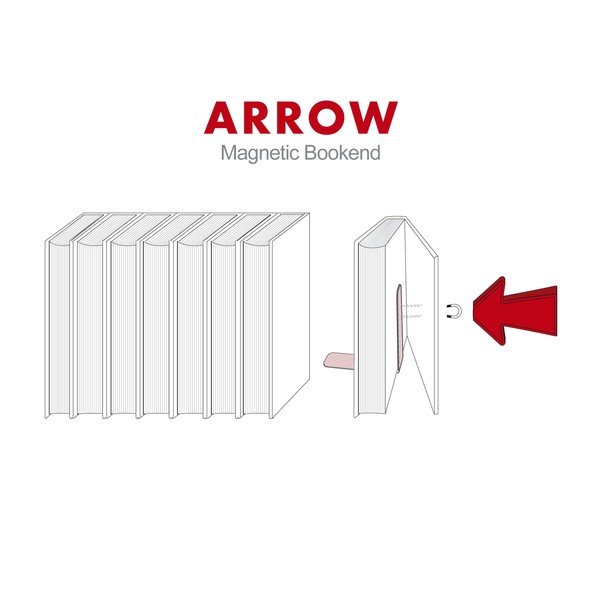 Grāmatu paliktņi, bultas grāmatu paliktņi (2 gab.)-image-2