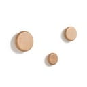 Dabīga toņa koka sienas āķi (3 gab.) Nadue – Kave Home