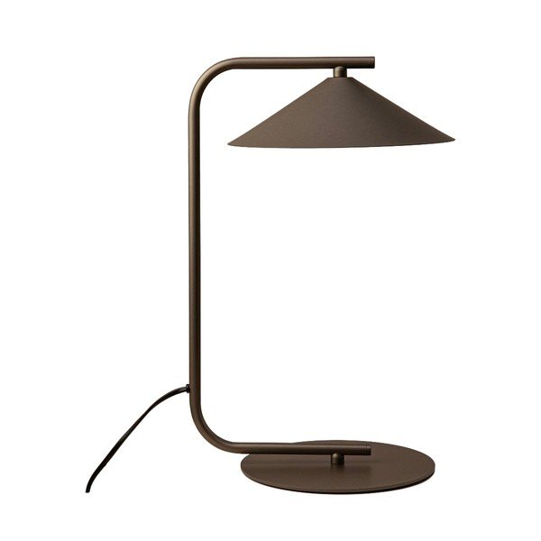 Brūna metāla galda lampa (augstums 42 cm) Nocte – Micadoni 