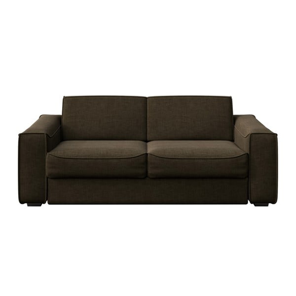 Brūns izvelkamais dīvāns MESONICA Munro, 224 cm