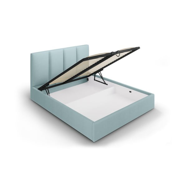 Gaiši zila divguļamā gulta Mazzini Beds Juniper, 160 x 200 cm-image-3