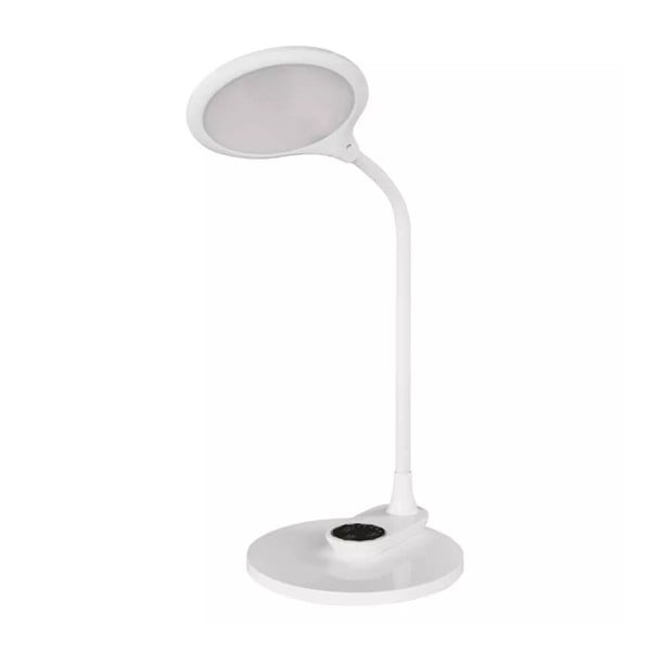 Balta LED galda lampa ar regulējamu spilgtumu (augstums 30 cm) Ruby – EMOS