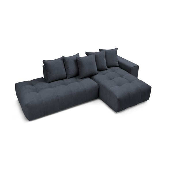 Tumši zils stūra dīvāns (labais stūris) Mont–Blanc – Bobochic Paris-image-4