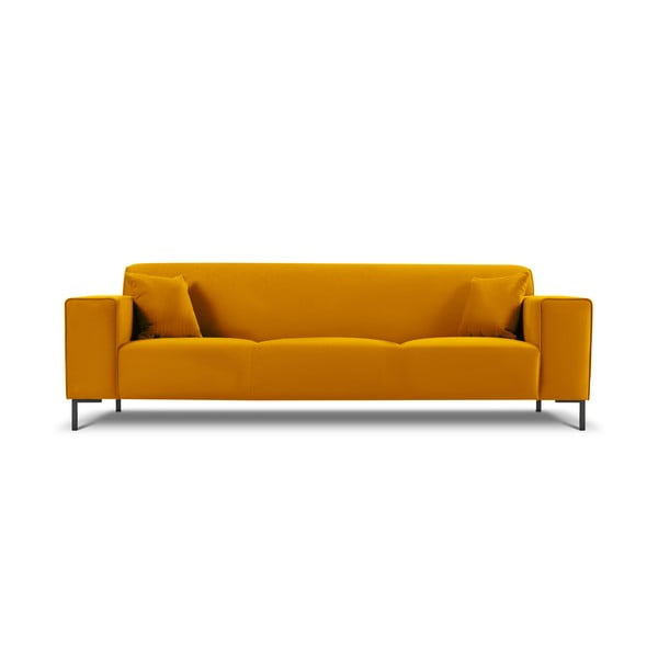 Dzeltens samta dīvāns Cosmopolitan Design Siena