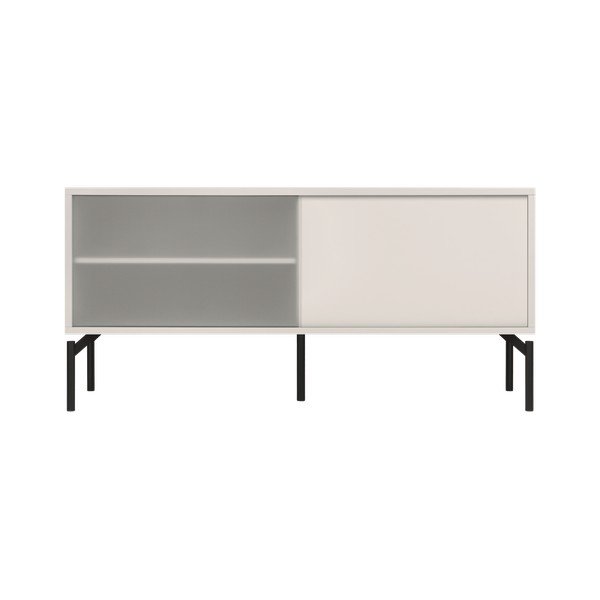 Pelēkbēšs TV galdiņš 116x55x42 cm Met Mini – noo.ma-image-2
