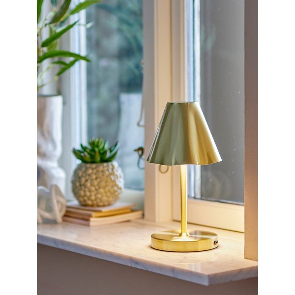 Misiņa krāsas LED galda lampa ar metāla abažūru (augstums 28 cm) Lianna – Bloomingville-image-2