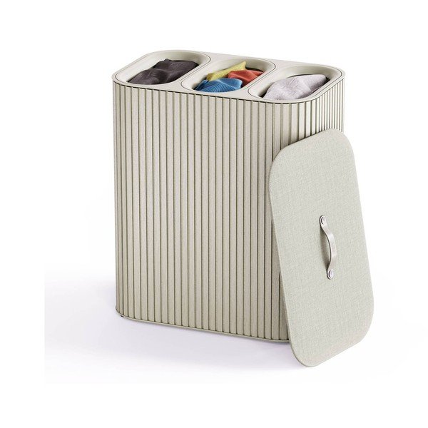 Bēšs bambusa veļas grozs 3x30 l Tota Trio Luxe – Joseph Joseph