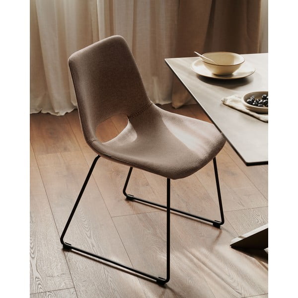 Gaiši brūni pusdienu krēsli (1 gab.) Zahara – Kave Home-image-1