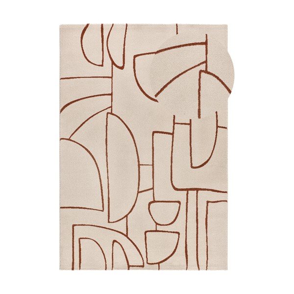 Ķieģeļu sarkans/krēmkrāsas paklājs 80x150 cm Beruti – Universal